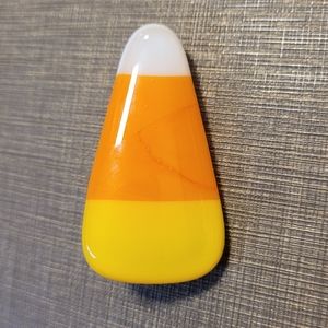 CANDY CORN GLASS PIN